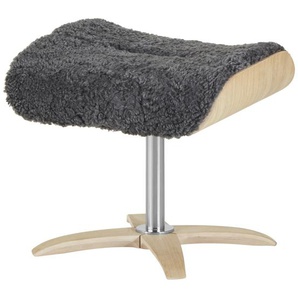 Nils Olsen Hocker aus Schaffell  Balance ¦ grau ¦ Maße (cm): B: 52 H: 42 T: 40.0
