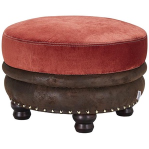 Hocker  Bristol ¦ rot ¦ Maße (cm): H: 50  Ø: 74