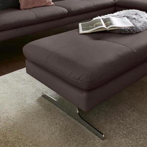 Hocker EXXPO - SOFA FASHION Dana Gr. B/H/T: 132 cm x 43 cm x 72 cm, Luxus-Kunstleder, Hocker, braun Sitzhocker Hocker