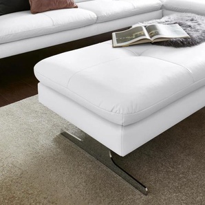 Hocker EXXPO - SOFA FASHION Dana Gr. B/H/T: 132 cm x 43 cm x 72 cm, Luxus-Kunstleder, Hocker, weiß (altweiß) Sitzhocker Hocker