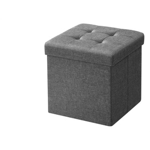 Hocker - grau - Materialmix - 30 cm - 30 cm | Möbel Kraft