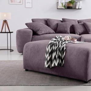 Hocker HOME AFFAIRE Riveo Gr. B/H/T: 121 cm x 46 cm x 67 cm, Cord, rosa (rosé) Sitzhocker mit Boxspringfederung, auch in Cord-Bezug