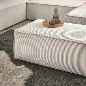 Hocker HOME AFFAIRE SHERWOOD, beige (hellbeige), B:102cm H:42cm T:69cm, Hocker, passend zur Polster-Serie SHERWOOD