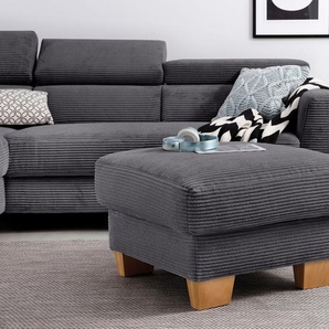 Hocker HOME AFFAIRE Steve Gr. B/H/T: 70 cm x 45 cm x 70 cm, Cord, grau (stone) Sitzhocker passend zur Serie Steve, leichten Reinigung mit Wasser