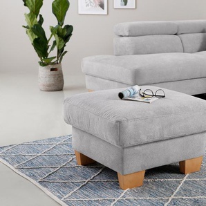 Hocker HOME AFFAIRE Steve Gr. H: 45 cm, Struktur weich, grau Sitzhocker passend zur Serie Steve, leichten Reinigung mit Wasser