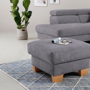 Hocker HOME AFFAIRE Steve Gr. H: 45 cm, Struktur weich, grau (stone) Sitzhocker passend zur Serie Steve, leichten Reinigung mit Wasser