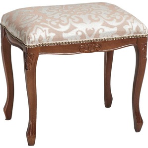 Hocker HOME AFFAIRE VENEZIANA 131 Gr. B/H/T: 56 cm x 44 cm x 34 cm, Webstoff, braun (nussfarben) Sitzhocker Hocker 1 Stück