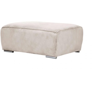 Hocker INOSIGN BEATRICE mit Wellenfederung, Maße B/T/H: 100/68/45 cm, beige (creme), B:100cm H:45cm T:68cm, 100% Polyester, Hocker, passend zur Beatrice-Serie, in hochwertiger Verarbeitung