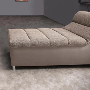 Hocker INOSIGN Imola Gr. B/H/T: 167 cm x 44 cm x 72 cm, Kunstleder SOFTLUX-Struktur, braun (cappuccino, cappuccino) Sitzhocker Hocker