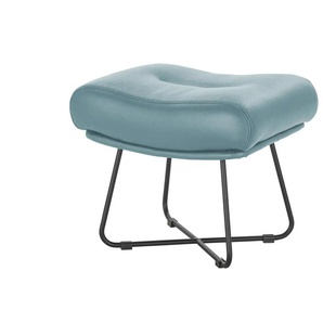 Ravensberger Werkstätten Hocker Leder RW Wing ¦ blau ¦ Maße (cm): B: 63 H: 45 T: 42.0