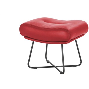 Hocker Leder RW Wing ¦ rot ¦ Maße (cm): B: 63 H: 45 T: 42.0