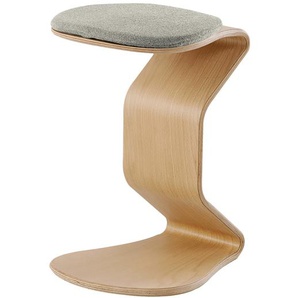 Hocker myERCOLINO 32 x 46 x 33cm Grau/Granit