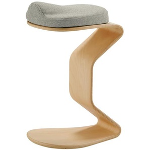 Hocker myERCOLINO 32 x 46 x 33cm Grau/Granit