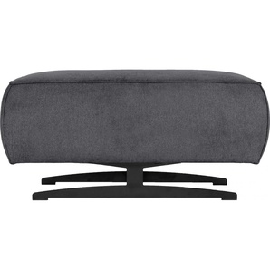 Hocker PLACES OF STYLE Murcia Gr. B/H/T: 94 cm x 46 cm x 60 cm, Luxus-Microfaser weich, grau Sitzhocker Hocker mit Federkern, Keder und besonderen Metallfüßen