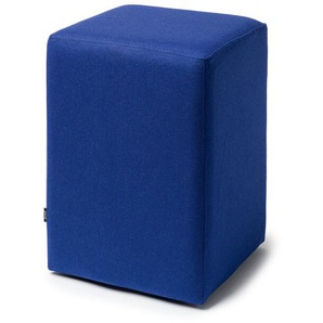 Hocker Pomp Ruhe & Raum indigoblau, Designer Willi Hubor, 47.5x33x33 cm