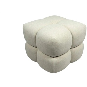 Hocker Saarah - beige - Materialmix - 54 cm - 44 cm - cm 54,0 | Möbel Kraft
