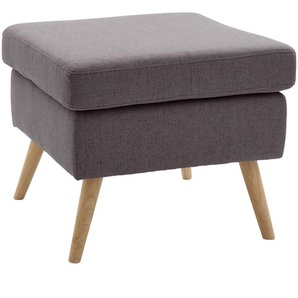 Hocker Salla, grau (anthrazit), B:58cm H:49cm T:58cm, Samtcord (92% Polyester 8% Polyamid), Struktur (100% Polyester), Struktur Hahnentritt (100% Polyester), Struktur fein (100% POlyester), Samtoptik (100% Polyester), Fellimitat (100%Polyester), GUIDO