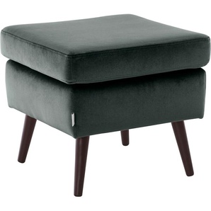 Hocker Salla, grün (dunkelgrün), B:58cm H:49cm T:58cm, Samtcord (92% Polyester 8% Polyamid), Struktur (100% Polyester), Struktur Hahnentritt (100% Polyester), Struktur fein (100% POlyester), Samtoptik (100% Polyester), Fellimitat (100%Polyester), GUIDO