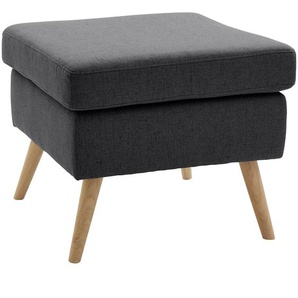Hocker Salla, schwarz, B:58cm H:49cm T:58cm, Samtcord (92% Polyester 8% Polyamid), Struktur (100% Polyester), Struktur Hahnentritt (100% Polyester), Struktur fein (100% POlyester), Samtoptik (100% Polyester), Fellimitat (100%Polyester), GUIDO MARIA