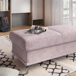 Hocker SIT&MORE Cabrio Gr. B/H/T: 133 cm x 48 cm x 72 cm, Struktur weich, rosa (rose) SitMore