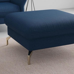 Hocker SIT&MORE Fashion Gr. B/H/T: 89 cm x 45 cm x 89 cm, Soft clean, mit Federkern, blau Sitzhocker