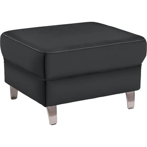 Hocker SIT&MORE Gr. B/H/T: 75 cm x 47 cm x 63 cm, Kunstleder SOFTLUX, mit Federkern, schwarz Sitzhocker Hocker