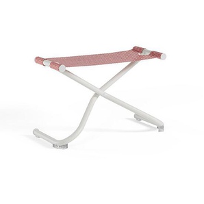 Hocker Snooze in matt white/ red Stahl/100% Polychlorid Emu-Tex