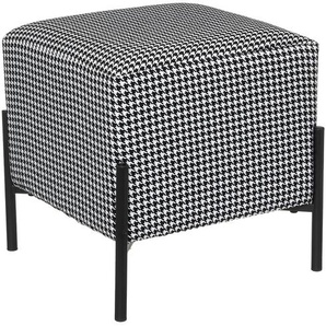 Hocker Sublima Schwarz und weiß