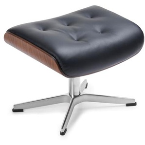 Hocker Timeout Button, schwarz/Walnuss