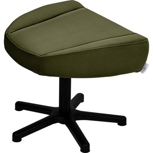 Hocker TOM TAILOR HOME TOM PURE Gr. B/H/T: 57 cm x 42 cm x 45 cm, Material, grün (hunter sco 333) Fußhocker Drehhocker Bürohocker mit Metall-Drehfuß in Schwarz