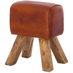 Hocker Turnbock 40 x 47 x 33cm Braun
