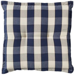 Hockerauflage Kent | blau | 50 cm | 9 cm |