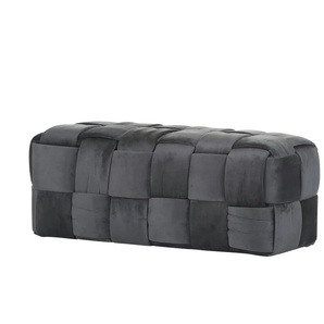 Hockerbank - grau - Materialmix - 110 cm - 45 cm - cm 45,0 | Möbel Kraft