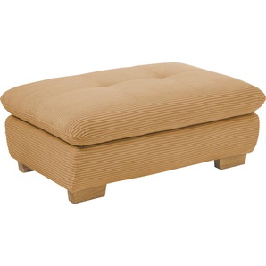 Hockerbank 1200, gelb, B:106cm H:43cm T:74cm, Cord GCT (92% Polyester, 8% Nylon), SET ONE BY MUSTERRING, Hocker, Passend zur Serie SO 1200, 106 x 74 cm