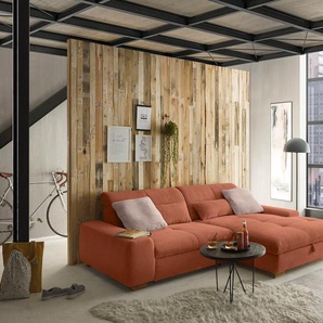 Hockerbank 1200, orange, B:106cm H:43cm T:74cm, Cord GCT (92% Polyester, 8% Nylon), SET ONE BY MUSTERRING, Hocker, Passend zur Serie SO 1200, 106 x 74 cm