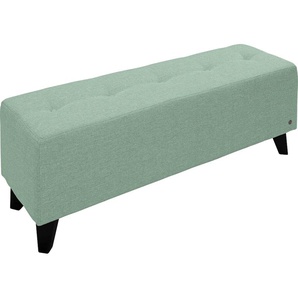 Hockerbank TOM TAILOR HOME NORDIC Hocker Gr. B/H/T: 121 cm x 46 cm x 36 cm, Struktur fein TBO, grün (mint tbo 53) Sitzbank Bettbank Bettbänke mit Knopfheftung auf der Sitzfläche