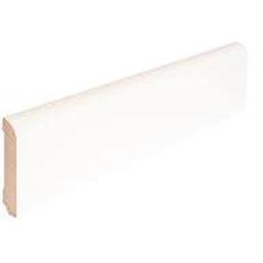 Hocotimber Sockelleiste Profil SB 609 RAL 9010 - Weichholz weiß 18x58x2400 mm