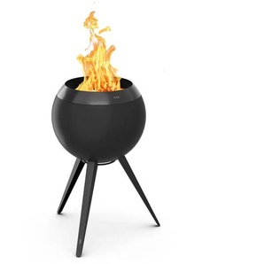 Höfats Moon 45 All Black  Feuerschale mit hohem Fuß