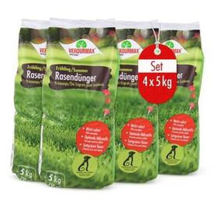 Höfer Chemie Gmbh - 4 x 5 kg verdurmax® Rasendünger Frühling / Sommer