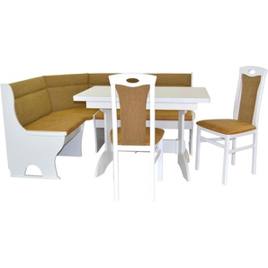 HOFMANN LIVING AND MORE Essgruppe 4tlg. Eckbankgruppe, (Spar-Set, 4-tlg., 4tlg. Eckbankgruppe), Stühle montiert