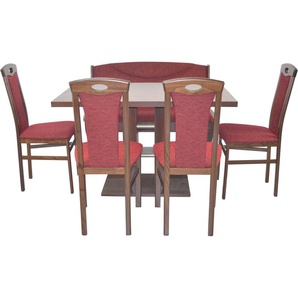 HOFMANN LIVING AND MORE Essgruppe 6tlg. Tischgruppe, (Spar-Set, 6-tlg., 6tlg. Tischgruppe), Stühle montiert
