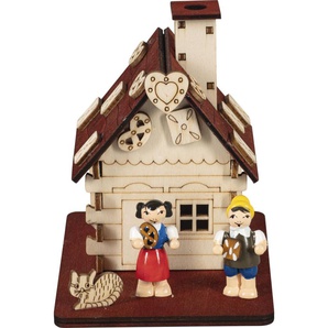Holz-Glas-Design HGD Räucherhaus Hänsel und Gretel 12 x 8,5 x 11 cm GLO660186022
