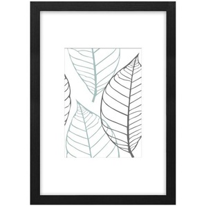 Holzbilderrahmen 21x30 cm  Iceland ¦ schwarz ¦ Holzwerkstoff ¦ Maße (cm): B: 23 H: 32 T: 2.8