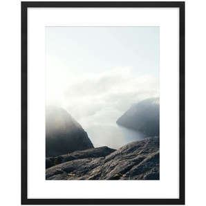 Holzbilderrahmen 40x50 cm  Iceland ¦ schwarz ¦ Holzwerkstoff ¦ Maße (cm): B: 42 H: 52 T: 2.8