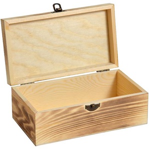 Holzboxen personalisiert geflammt Aufbewahrungsbox Holz Regal Dekoration