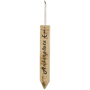 HOME STORY Holzhänger Lieblingsplatz - holzfarben - Holz - 8 cm | Möbel Kraft