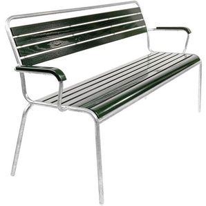 Holzlattenbank Rigi Schaffner AG Latten Esche tannengrün lackiert, Designer Schaffner, 86x166x61 cm