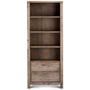 Holzregal im rustikalen Landhausstil Akazie teilmassiv