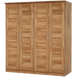 Holzschrank aus Wildeiche Massivholz 4 Türen
