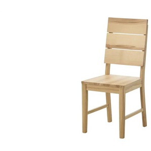 Holzstuhl aus Kernbuche massiv - holzfarben - Materialmix - 41,5 cm - 94,5 cm - cm 50,5 | Möbel Kraft
